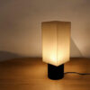 luminária retangular acesa 3d lumi