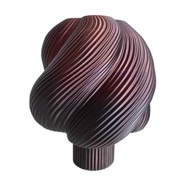 luminária glasswave marrom